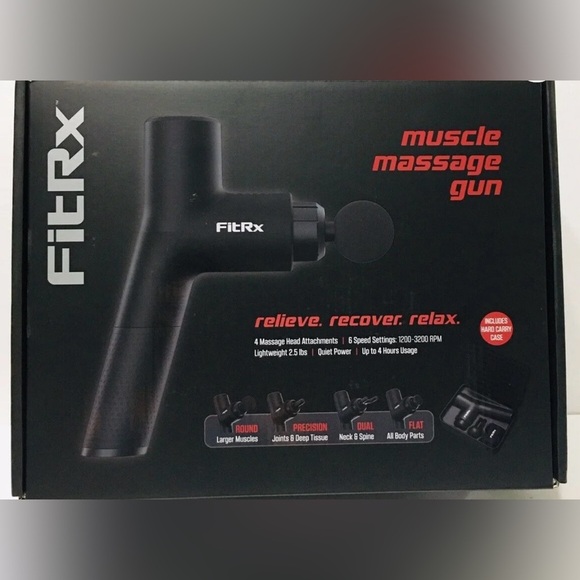 FitRx Neck and Back Massager, Handheld Percussion Massage - Picture 4 of 5